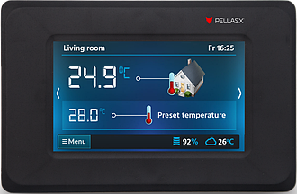 Комнатный термостат Pellas-X TOUCH для автоматики S. Control с ISM (беспроводной)