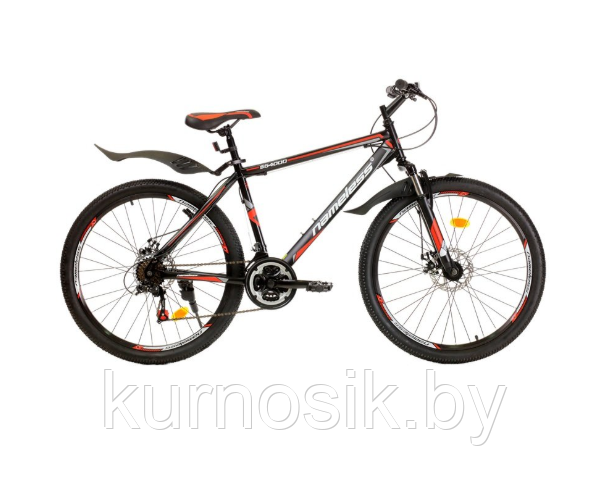 Мужской велосипед Nameless S6400D 26" черно-красный.