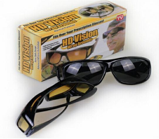 Защитные очки HD Vision BLACK + YELLOW 2 штуки комплект, фото 1
