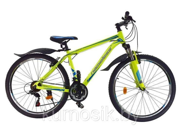 Женский велосипед Nameless J6100 26" желто-голубой