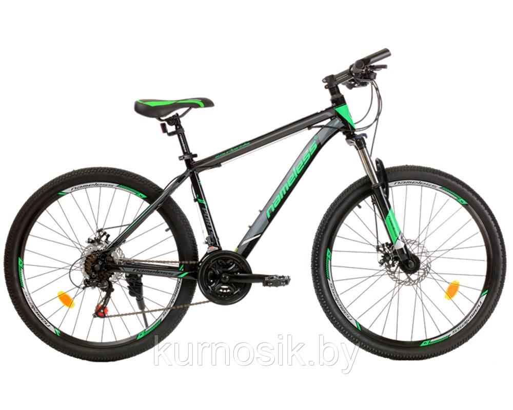Мужской велосипед Nameless J6700D 26" черно-зеленый