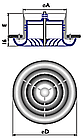 Диффузор ДПУ-С пластиковый d 250 мм, фото 2