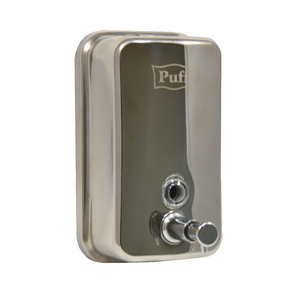Дозатор для жидкого мыла Puff-8608 нержавейка, 800мл (глянец)