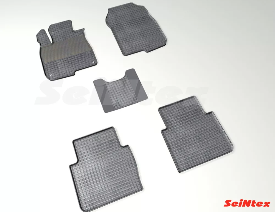 Коврики резиновые "Seintex" с узором "сетка" для салона Honda CR-V V 2016-2020. Артикул 88469 - фото 1 - id-p120998211