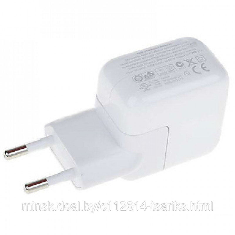 Блок питания (зарядное) Apple 5.1V, 2.1A, USB, 10W для iPad, iPad mini, iPhone, iPod - фото 3 - id-p101237916