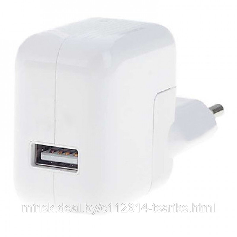 Блок питания (зарядное) Apple 5.1V, 2.1A, USB, 10W для iPad, iPad mini, iPhone, iPod - фото 1 - id-p101237916