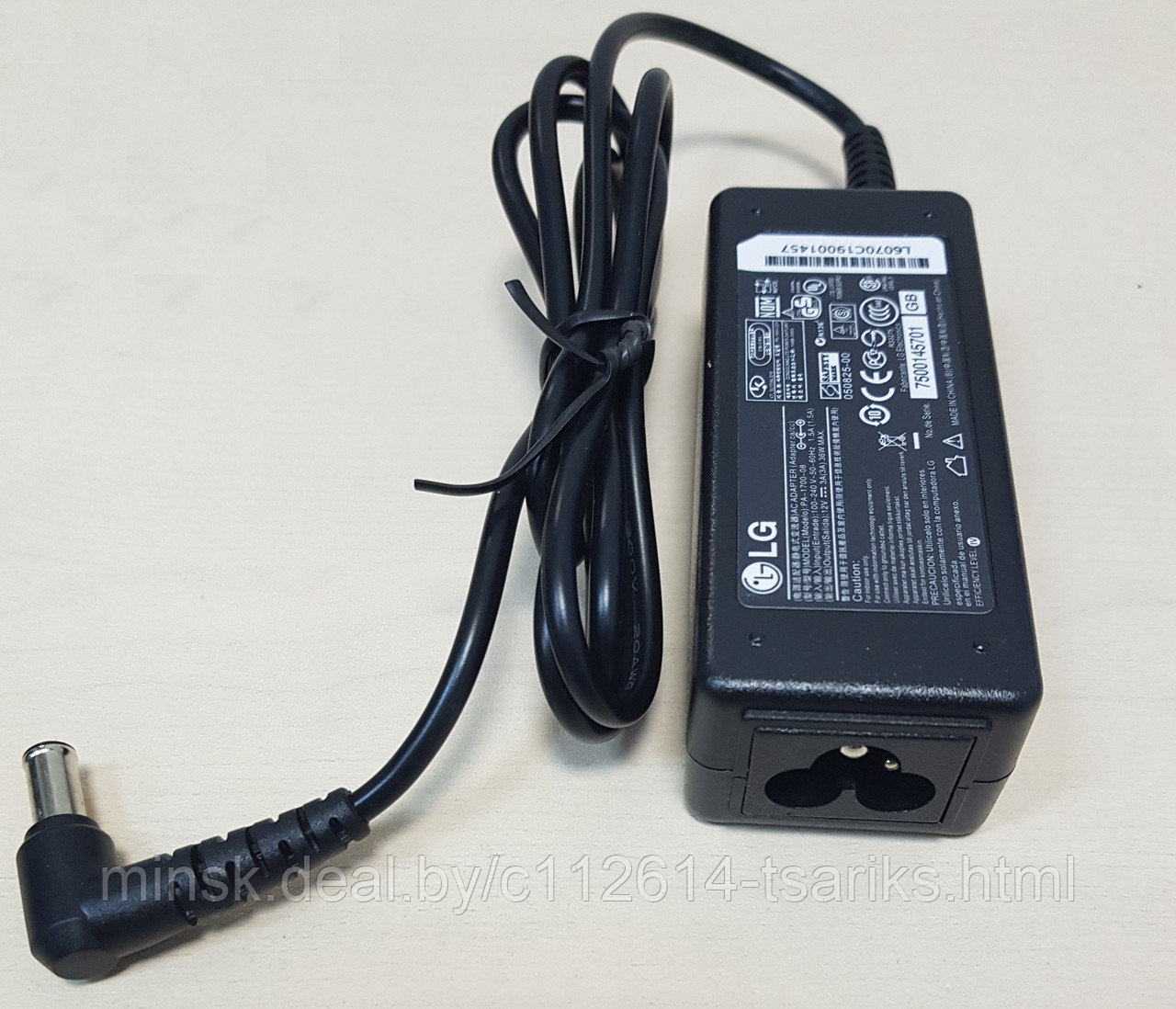 Блок питания (зарядное) для монитора LCD 5.5x2.5мм, 12V, 4A, 48W без сетевого кабеля (LiteOn brand) - фото 1 - id-p117943970
