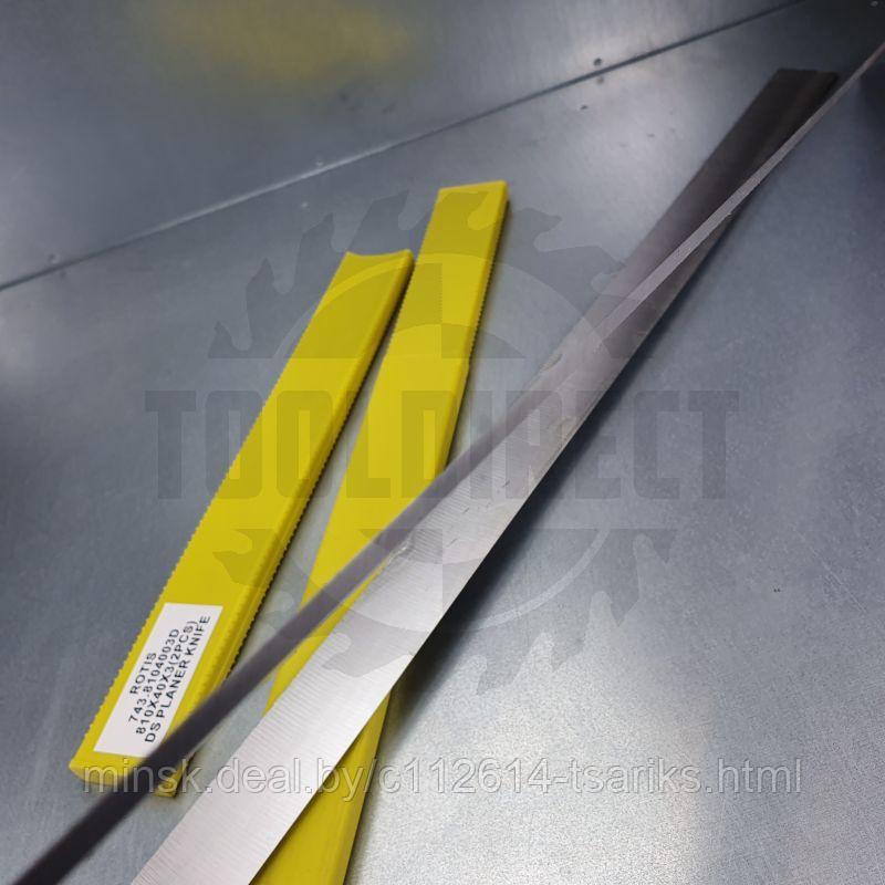 Нож строгальный фуговальный 810x40x3 (сталь DS качество) Rotis (1 шт.) - фото 4 - id-p113913986