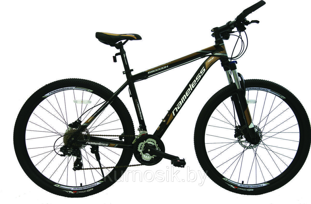 Мужской велосипед Nameless G9000DH 29" серо-коричневый 19"