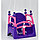 Качели Долони 0152/5 детские подвесные пластиковые с высокой спинкой 3 в 1 Doloni, фиолетовые, фото 4