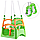 Качели Долони 0152/2 детские подвесные пластиковые с высокой спинкой 3 в 1 Doloni, фиолетовые, фото 3