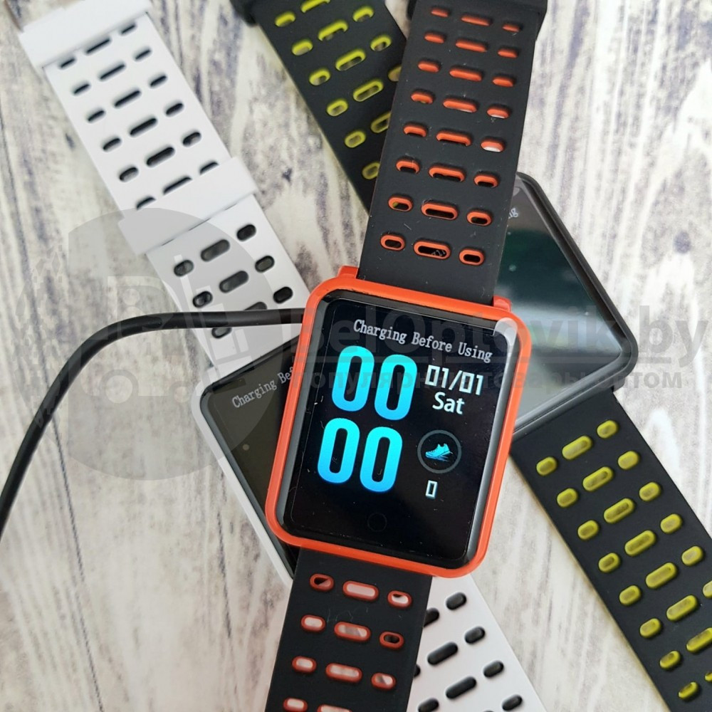 Смарт-часы Smart Watch N88 IP68 с функцией измерения давления Белые - фото 2 - id-p121010726