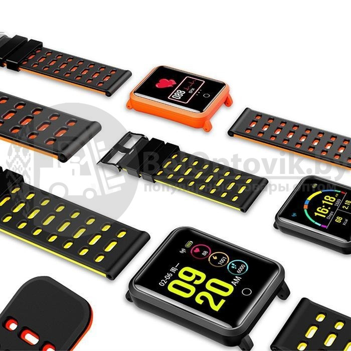 Смарт-часы Smart Watch N88 IP68 с функцией измерения давления Оранжевые - фото 3 - id-p121010727