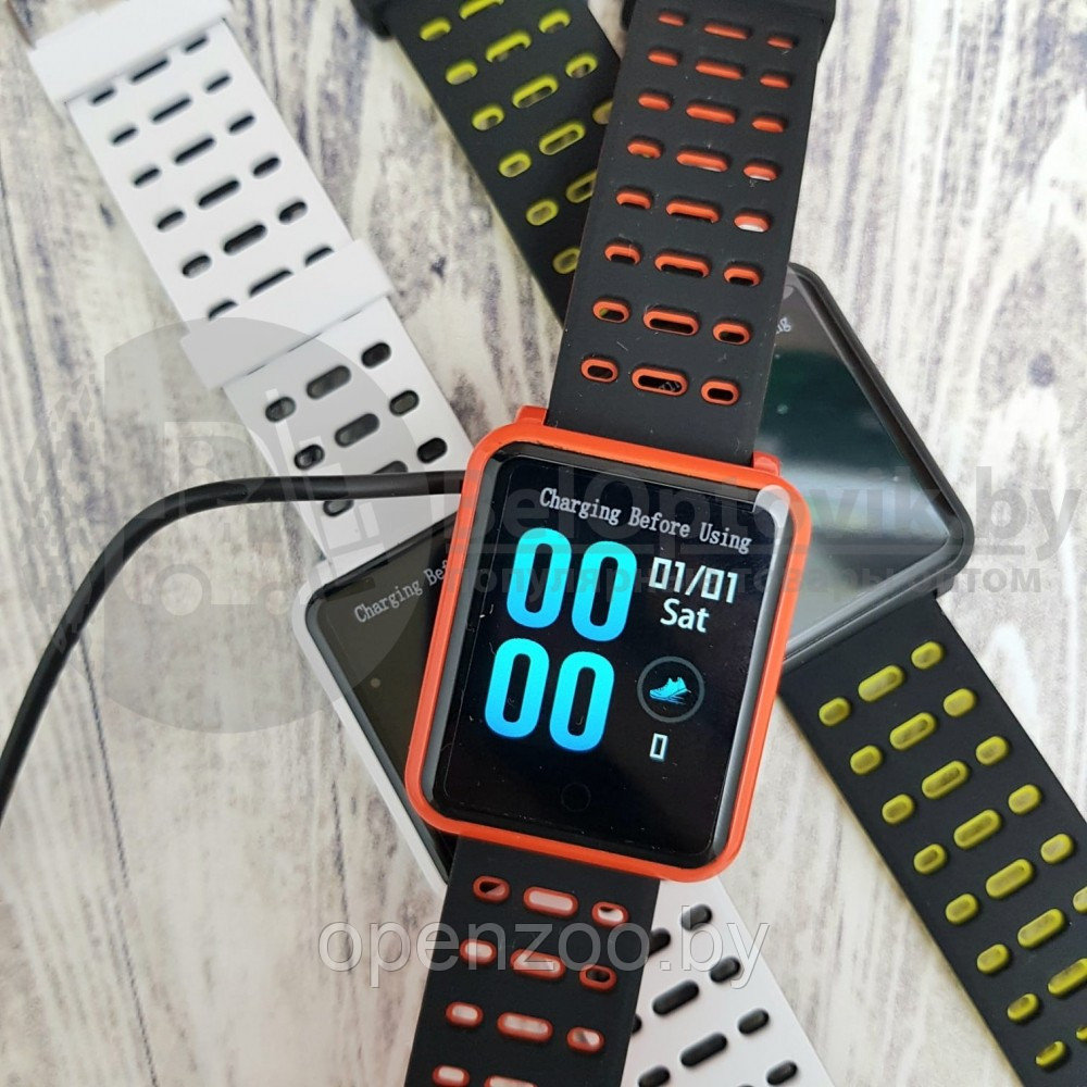 Смарт-часы Smart Watch N88 IP68 с функцией измерения давления Белые - фото 2 - id-p121013048