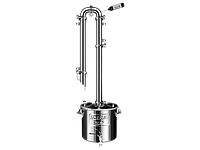 Дистиллятор Абсолют 7 трубок c узлом отбора 30 литров