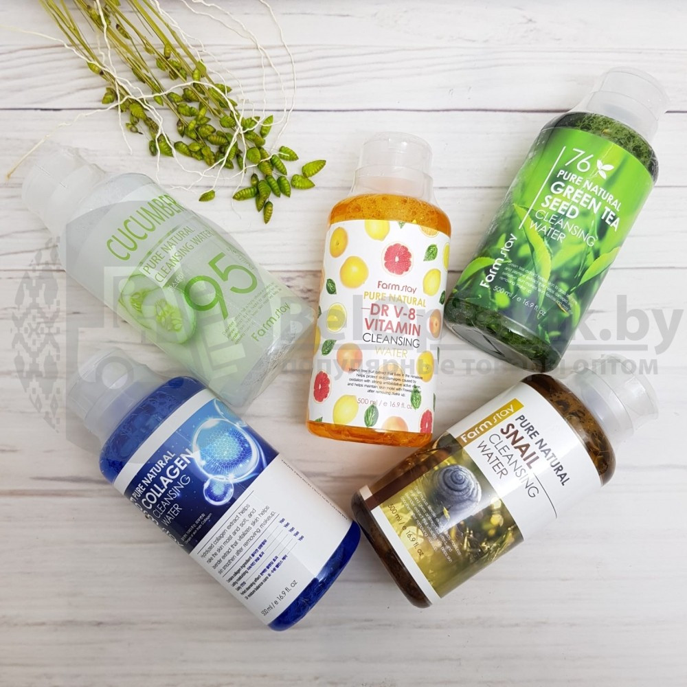 Очищающая вода с экстрактом зеленого чая Farm Stay Pure Natural Green Tea Seed Cleansing Water (Фарм Стей), - фото 4 - id-p121018660