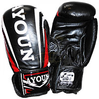 Перчатки боксерские Ayoun кожа (черный) (арт. 967)