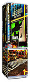  Наклейка на холодильник разноцветная с изображением улицы Бродвей (Broadway) в Нью-Йорке