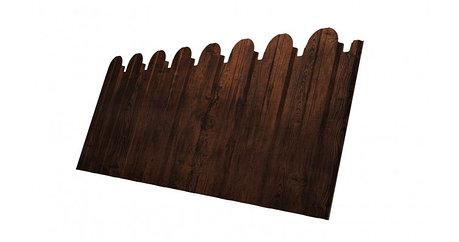 Профнастил С-10 фигурный 0,45 Print Elite Twincolor Cherry Wood, фото 2