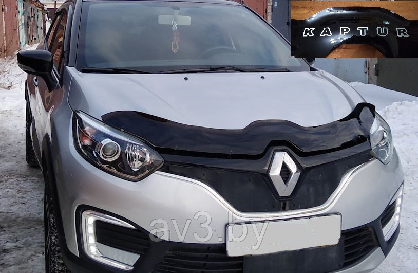 Дефлектор капота Renault Kaptur 2016-2020 RUS / Рено Каптюр [RL37] (VT52)