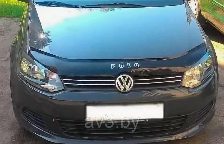 Дефлектор капота Volkswagen Polo 5 2009-2015 седан, до рестайлинг / Фольксваген Поло VT52