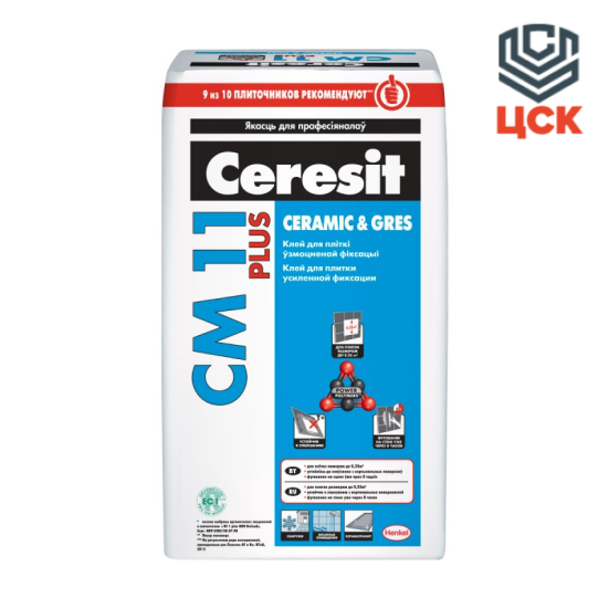 Ceresit Клей для плитки Ceresit CM11 Plus (25кг) - фото 1 - id-p121055345