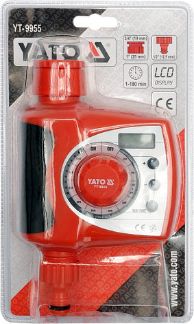 Таймер для управления подачи воды LCD (5-180мин)  "Yato" YT-9955, фото 2