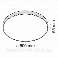 Потолочный светодиодный светильник Zon - фото 4 - id-p121074236