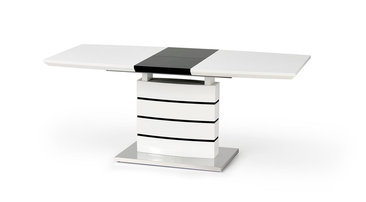 Стол обеденный Halmar NORD, раскладной (бело-черный) - фото 2 - id-p91420696