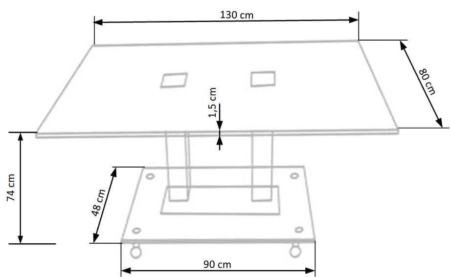 Стол обеденный Halmar WALTER 2 - фото 4 - id-p91420746