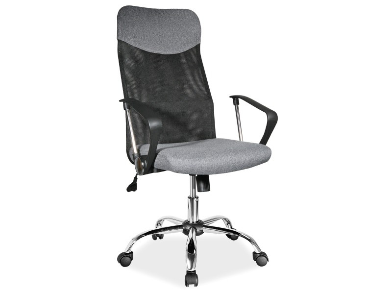Кресло компьютерное Signal Q-025 (серый/черный, ткань)
