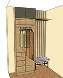 Шкаф распашной в прихожую, фото 2