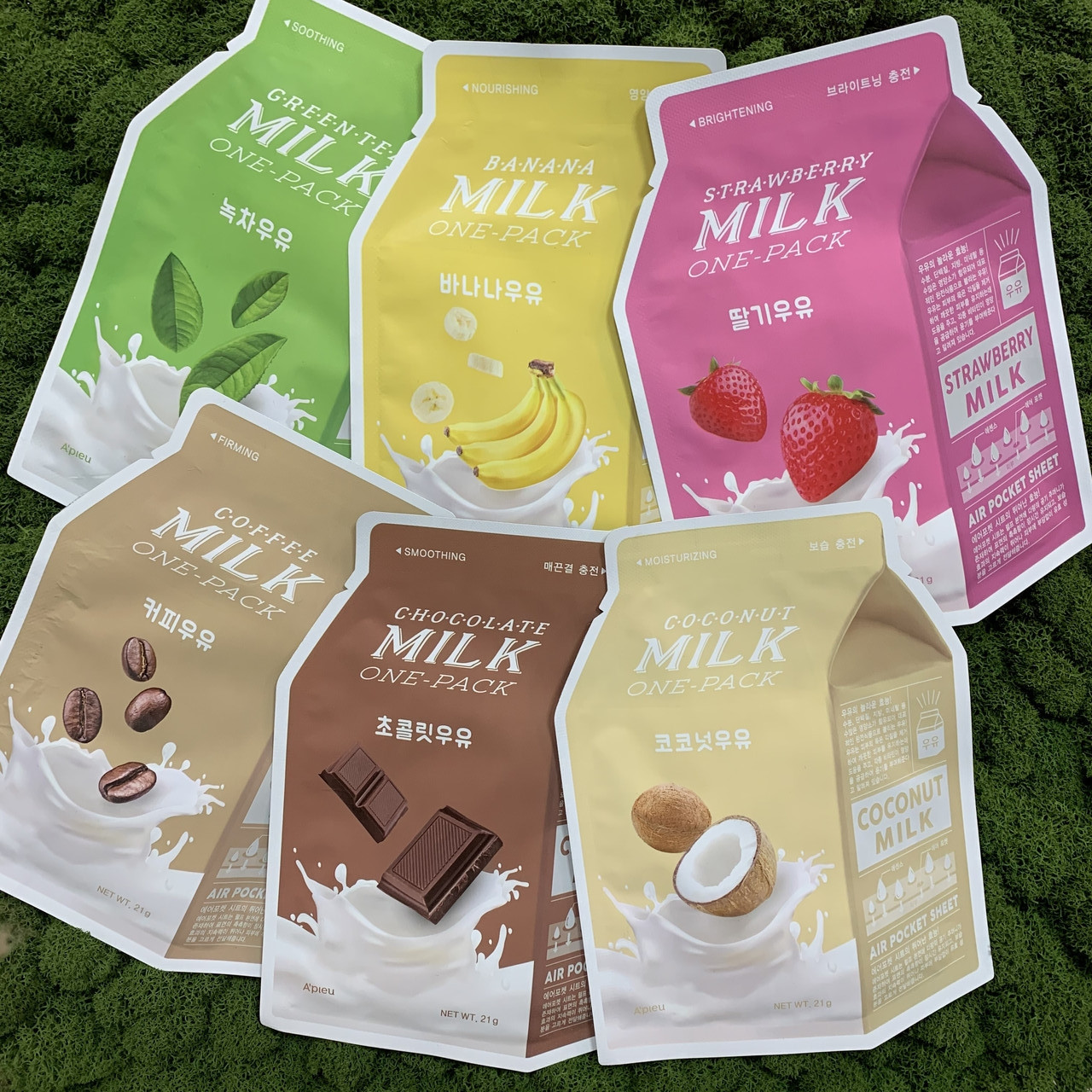 Тканевая маска для лица с молочными протеинами и экстрактом кокоса A'PIEU Milk One Pack coconut - фото 2 - id-p121095632