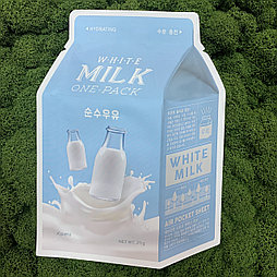 Тканевая маска с молочными протеинами и экстрактом алоэ A'Pieu White Milk One-Pack