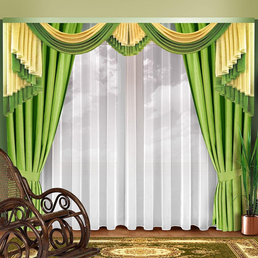 Комплект штор "КАССАНДРА" в гостиную и спальню - фото 1 - id-p121100381