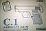 Игрушечный металлический пневматический пистолет Airsoft Gun C.1, фото 4