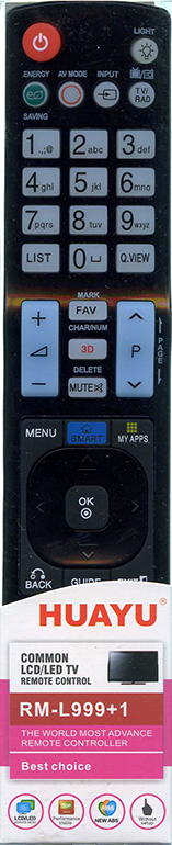 Huayu for LG RM-L999+1 LCD TV 3D универсальный пульт (серия HRM1237)