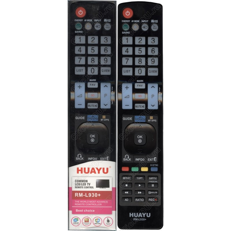 Huayu for LG RM-L930+ 3D универсальный пульт(серия HRM1124)