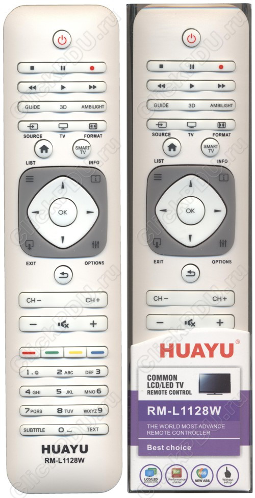 Huayu for Philips RM-L1128W 3D белого цвета (серия HRM977)