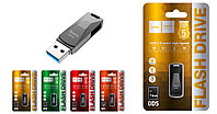 USB флэш-диск HOCO 128Gb UD5 Wisdom USB3.0 цвет:черный (запись: 15-80 МБ/с, чтение: 20-90 МБ/с.)