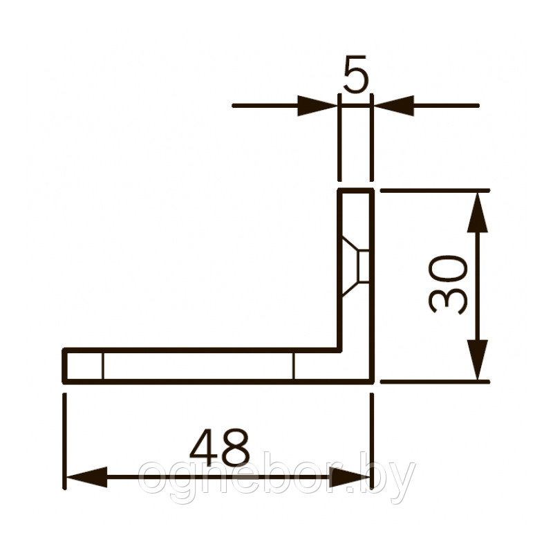 L-кронштейн для EMC 600 ALH и EMC 600-2 ALH