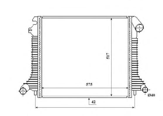 Радиатор системы охлаждения OM906LA - фото 1 - id-p121126755
