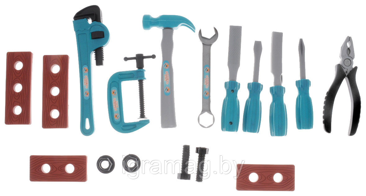 Детский набор строительных инструментов 16 предметов - фото 4 - id-p66765642