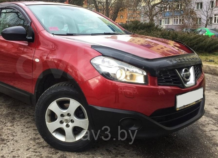 Дефлектор капота Nissan Qashqai 2010-2014 / Ниссан Кашкай [NS34] VT52