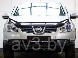 Дефлектор капота Nissan Qashqai до рест 2007-2010 / Ниссан Кашкай [NS12] (VT52)