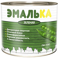 Эмаль ПФ-115 С ЭМАЛЬКА зеленая 2.0 л (1.8 кг) МАВ