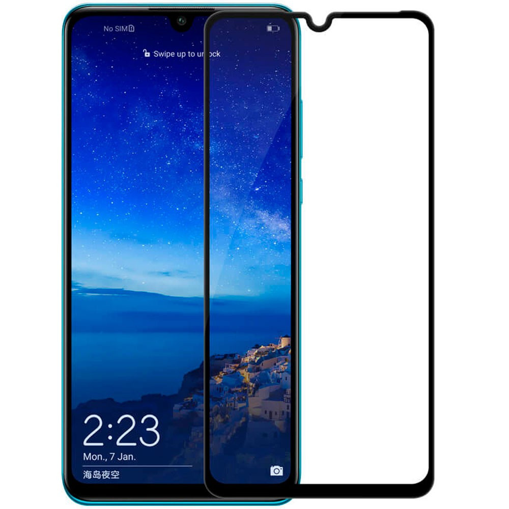 Защитное стекло для Huawei P30 Lite с полной проклейкой (Full Screen), черное - фото 1 - id-p121194055