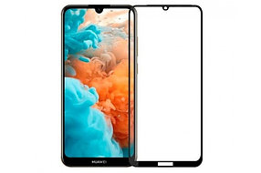 Защитное стекло для Huawei Y5 (2019) с полной проклейкой (Full Screen), черное