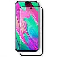 Защитное стекло для Samsung Galaxy A40 с полной проклейкой (Full Screen), черное