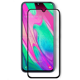 Защитное стекло для Samsung Galaxy A40 с полной проклейкой (Full Screen), черное